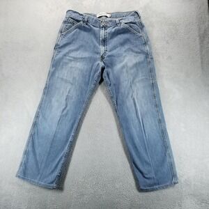 Levis Carpenter Jeans Mens 38x32 Blue Loose Straight Medium Wash Workwear